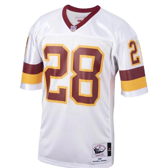 Mitchell & Ness White and Maroon Jersey